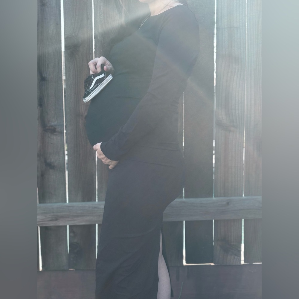 Black S long black dress
